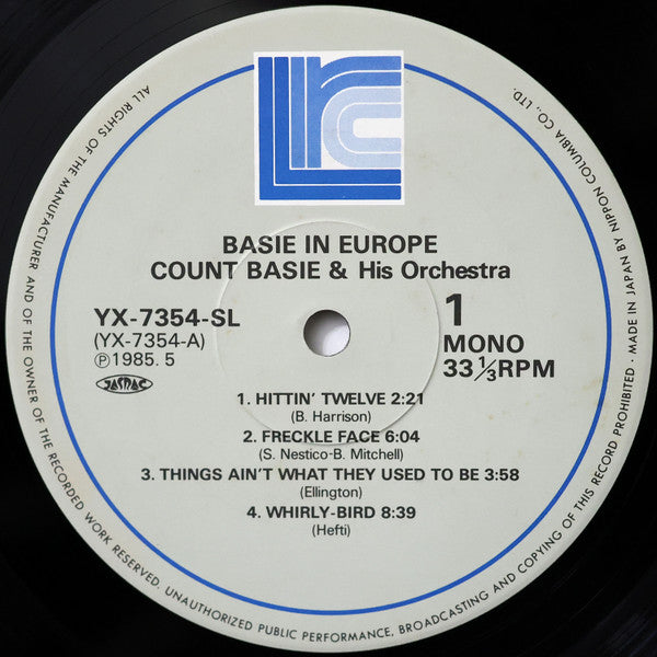 Count Basie & His Orchestra – Basie In Europe (Usado) 🇯🇵