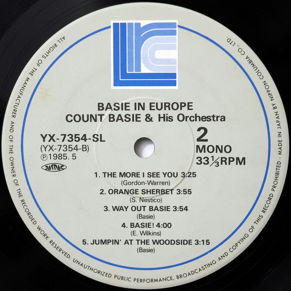Count Basie & His Orchestra – Basie In Europe (Usado) 🇯🇵
