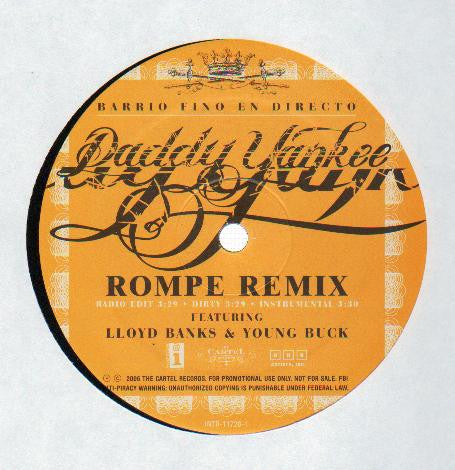 Daddy Yankee Featuring Lloyd Banks & Young Buck – Rompe (Remix) [Maxi Single 12" Promo](Usado)