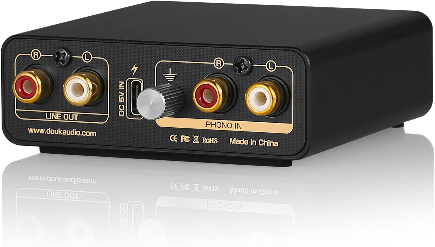 Preamplificador para tornamesa mini Douk Audio T14-EQ