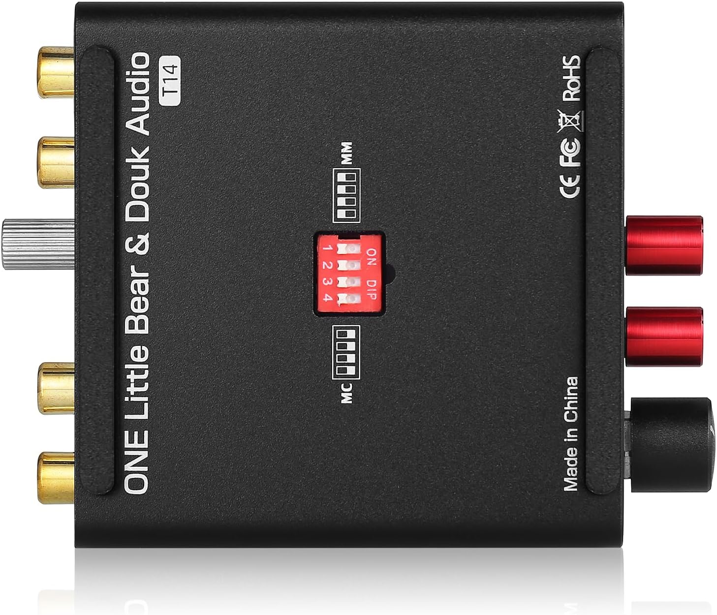 Preamplificador para tornamesa mini Douk Audio T14-EQ