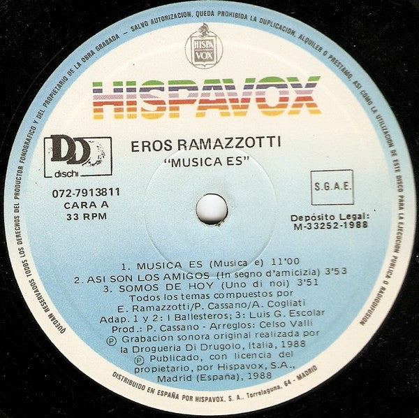 Eros Ramazzotti – Música Es (Usado)