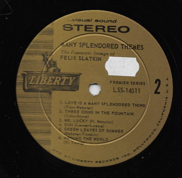 Felix Slatkin ‎– Many Splendored Themes (Usado)