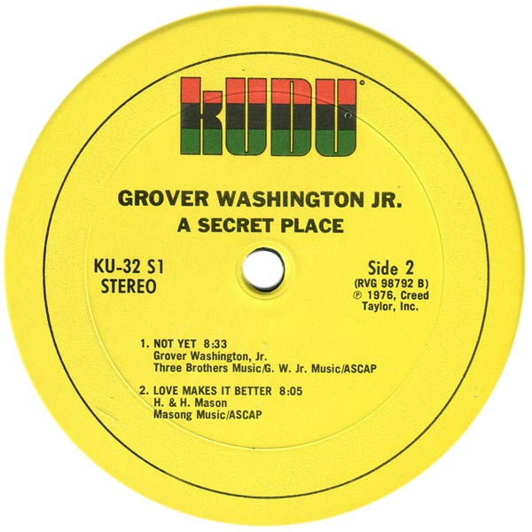 Grover Washington, Jr. – A Secret Place (Usado)