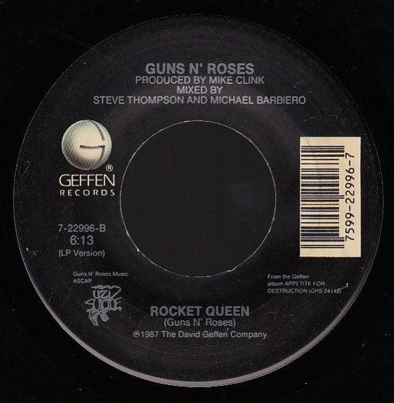 Guns N' Roses – Patience [7" 45 RPM Single] (Usado)