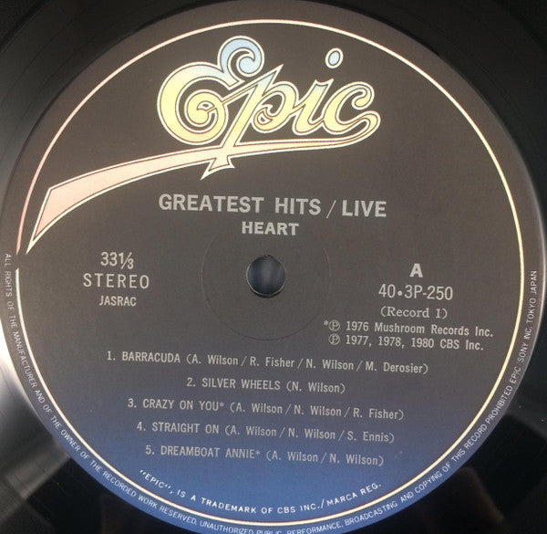 Heart – Greatest Hits / Live (Usado) 🇯🇵