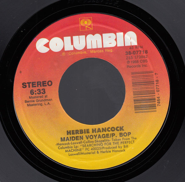 Herbie Hancock – Vibe Alive [7" 45 RPM Single] (Usado)