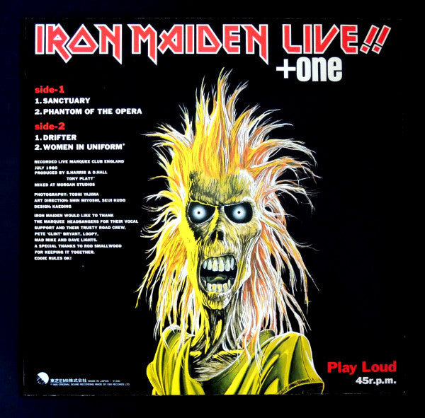 Iron Maiden – Live!! +One [12" 45 RPM EP Stereo] (Usado) 🇯🇵