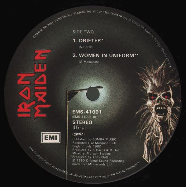 Iron Maiden – Live!! +One [12" 45 RPM EP Stereo] (Usado) 🇯🇵