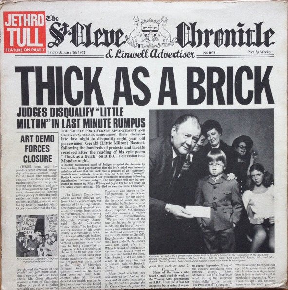 Jethro Tull – Thick As A Brick (Usado)