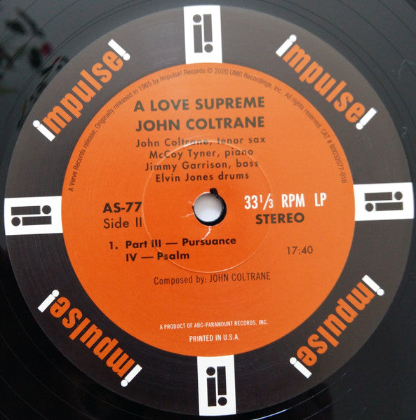 John Coltrane – A Love Supreme (Usado) [Acoustic Sounds Series]