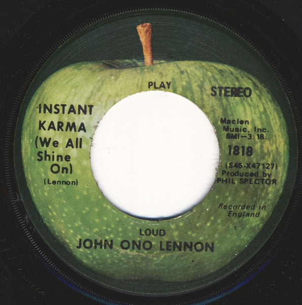 John Ono Lennon – Instant Karma! (We All Shine On) [7" Single] (Usado)