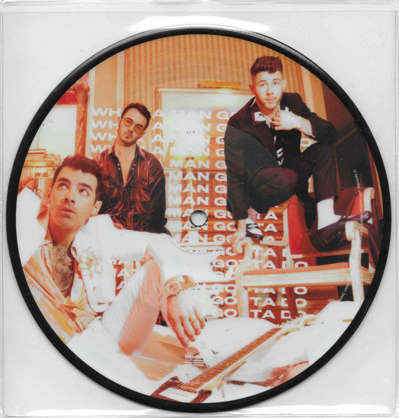 Jonas Brothers – What A Man Gotta Do [7" Single Limited Edition Picture Disc Band Photo] (Usado)