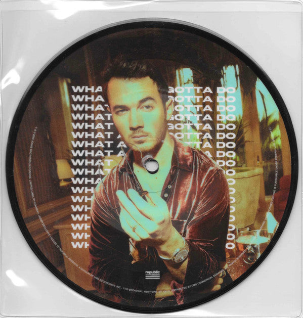 Jonas Brothers – What A Man Gotta Do (Kevin Version) [7" Single Limited Edition Picture Disc] (Usado)