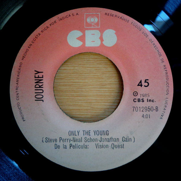 Madonna – Crazy For You / Journey – Only The Young [7" 45 RPM Single] (Usado)