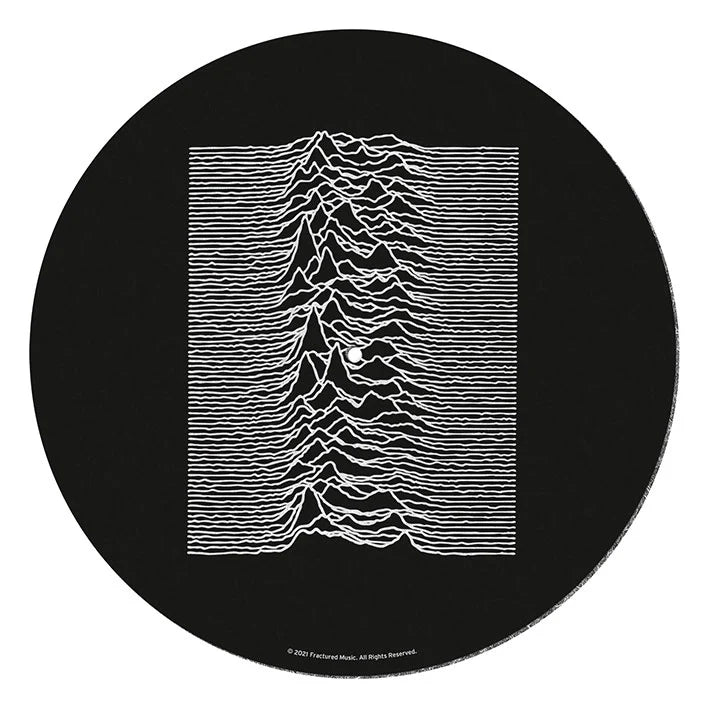 Joy Division (Unknown Pleasures) 12" de diametro - Alfombrilla de felpa para tornamesa