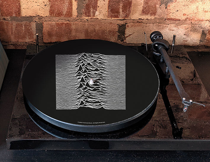 Joy Division (Unknown Pleasures) 12" de diametro - Alfombrilla de felpa para tornamesa