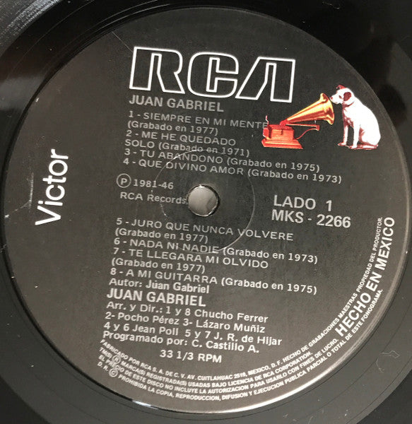 Juan Gabriel – 15 Éxitos Con Juan Gabriel Grabaciones Originales (Usado)