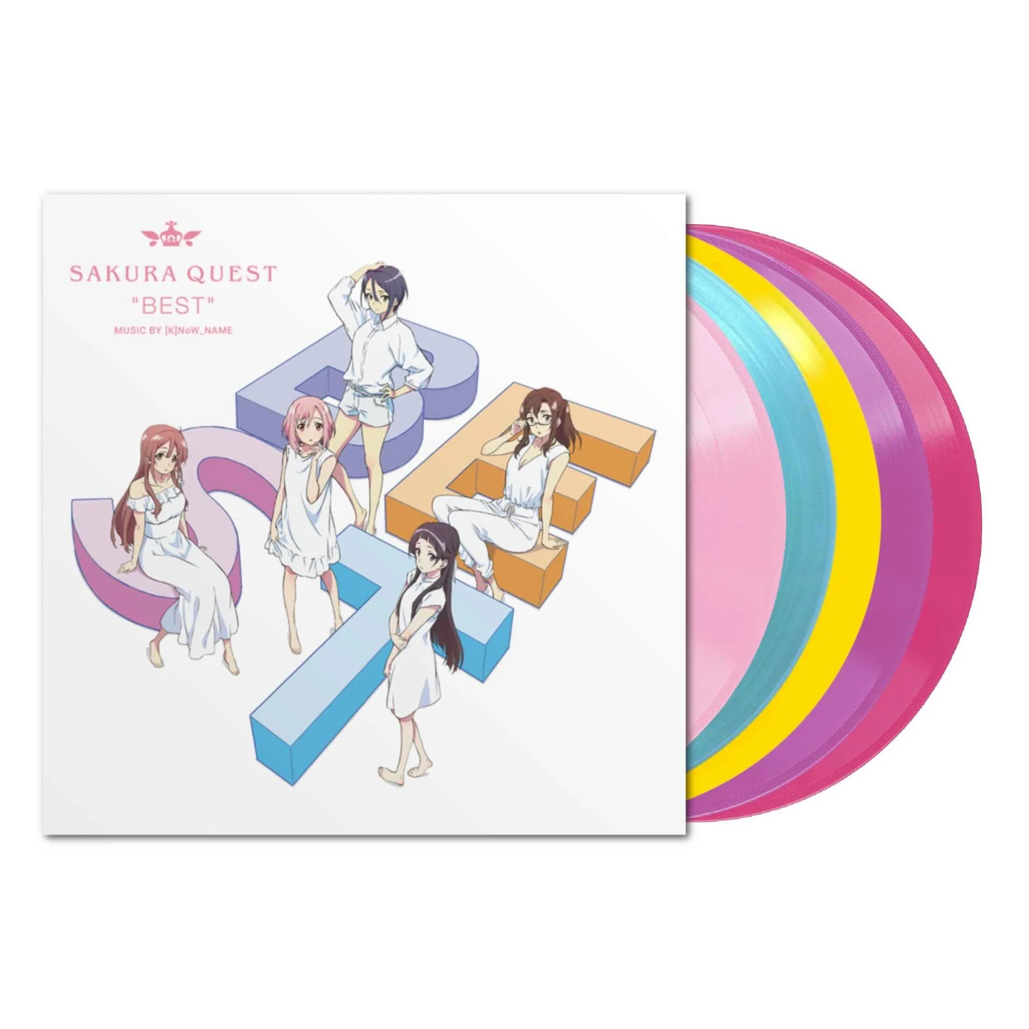 (K)NoW_NAME – Sakura Quest "Best" Deluxe Edition (5LP/Multicolor Vinyl Limited Edition Numbered) 🇺🇸