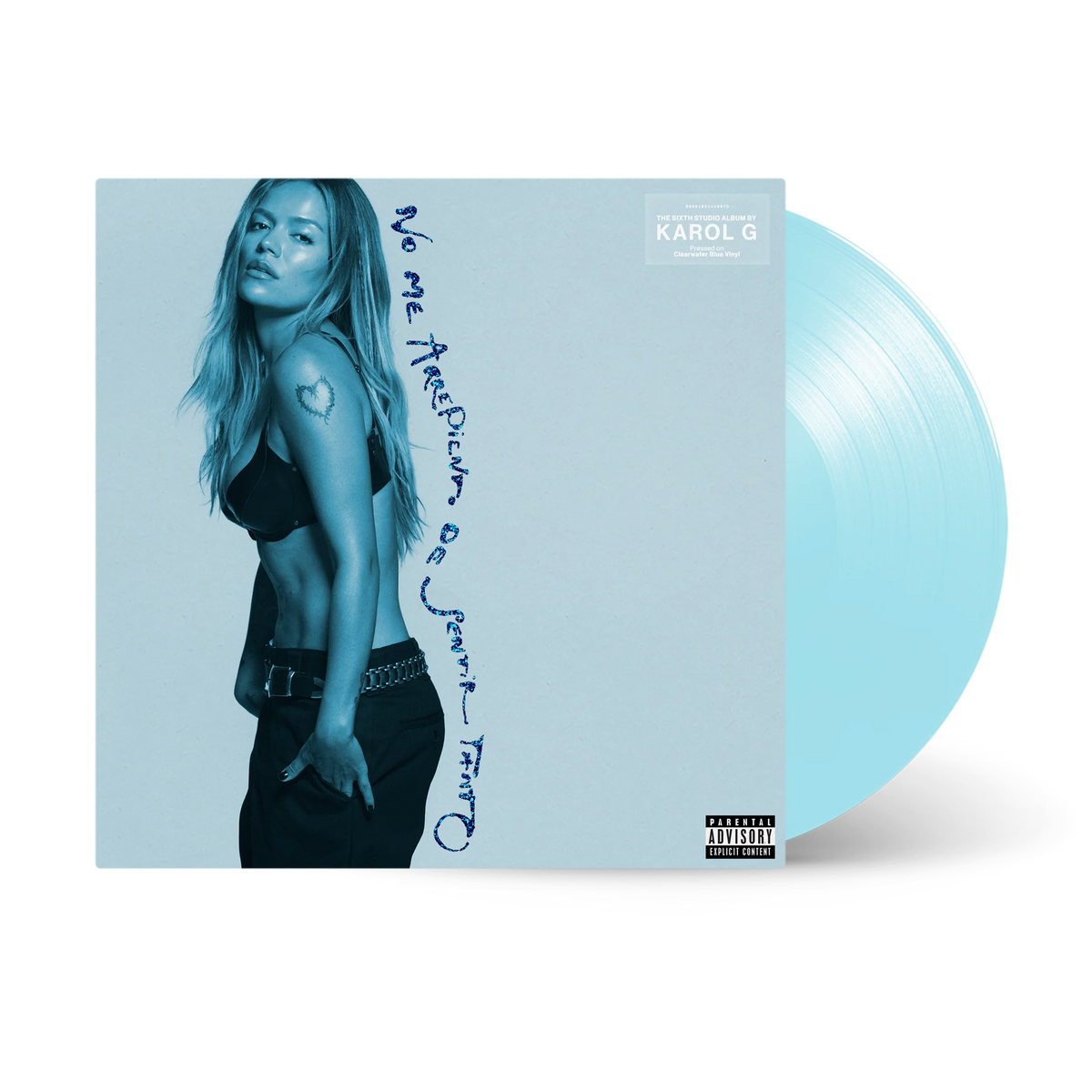 Karol G - No Me Arrepiento De Sentir Tanto [Clearwater Blue Vinyl] (Pre-Orden: 20/11/2026)