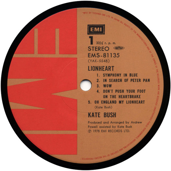 Kate Bush – Lionheart (Usado) 🇯🇵