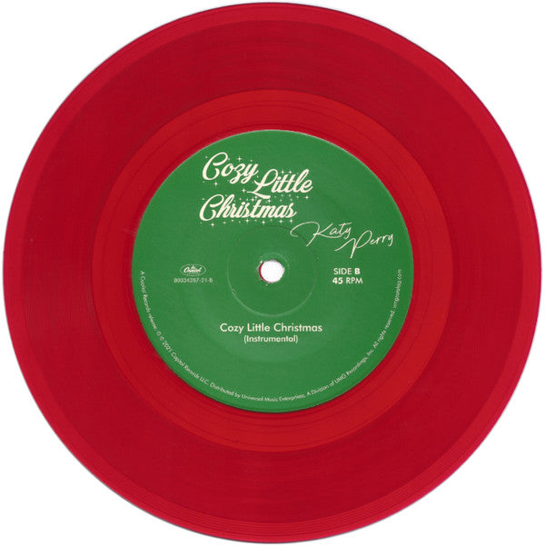 Katy Perry – Cozy Little Christmas [7" Single Limited Edition Red Translucent] (Usado)