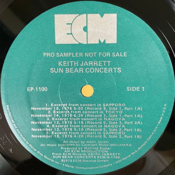 Keith Jarrett – Sun Bear Concerts Piano Solo Recorded In Japan (Usado)