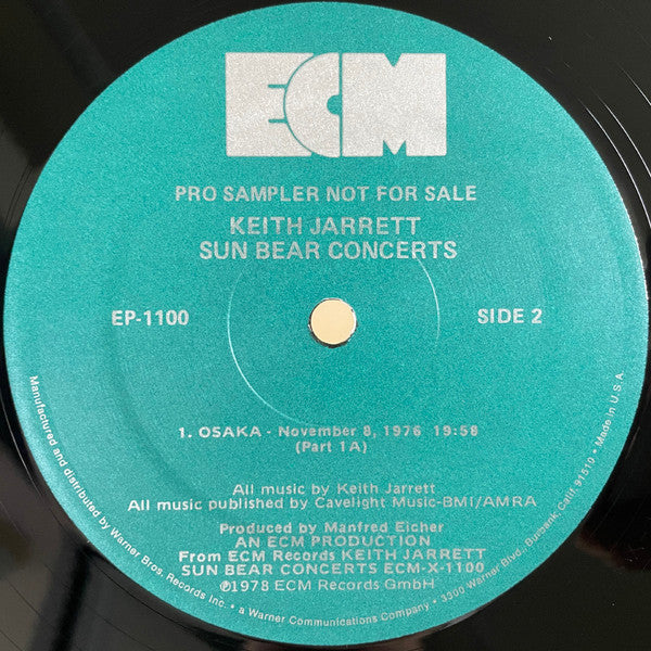 Keith Jarrett – Sun Bear Concerts Piano Solo Recorded In Japan (Usado)