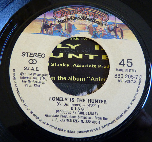 Kiss ‎– Heaven's On Fire[7" 45 RPM Single]