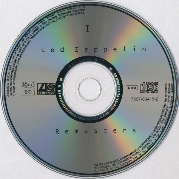 Led Zeppelin – Remasters [CD Usado] 💿