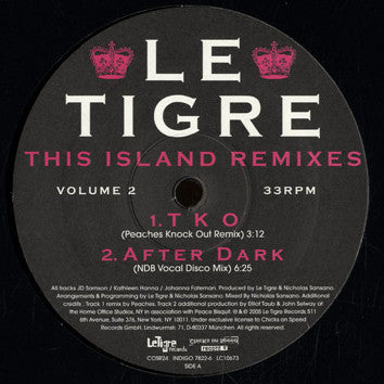 Le Tigre – This Island Remixes Vol.2 🇺🇸