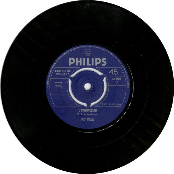 Los Incas – El Cóndor Pasa / O'Cangaceiro [7" Single Mono 45 RPM] (Usado)