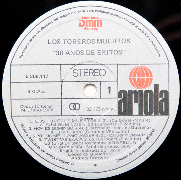 Toreros Muertos (Los) – 30 Años De Exitos (Usado)