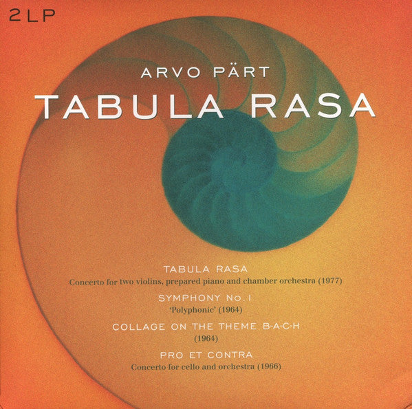 Congress Orchestra – Part: Tabula Rasa (180G) 🇺🇸