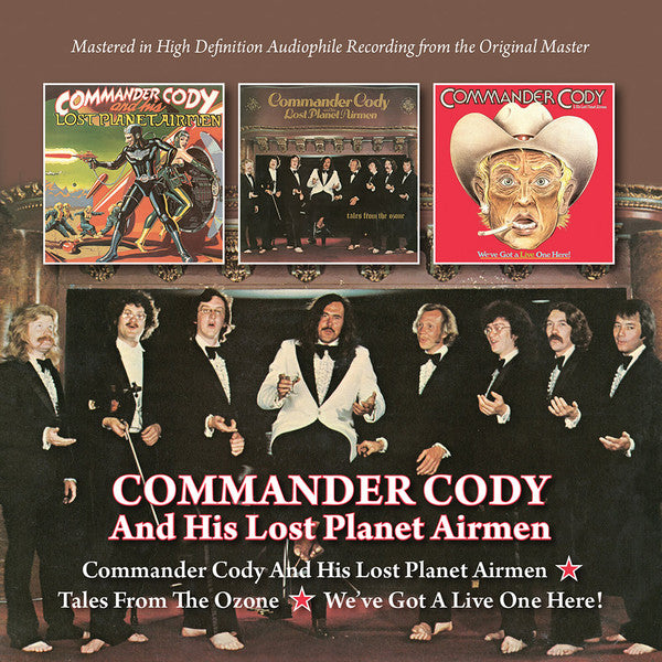 Commander Cody – His Lost Planet Airmen/Tales from the Ozone /We've Got a Live One Here (Remastered) [CD Nuevo] 💿 🇺🇸