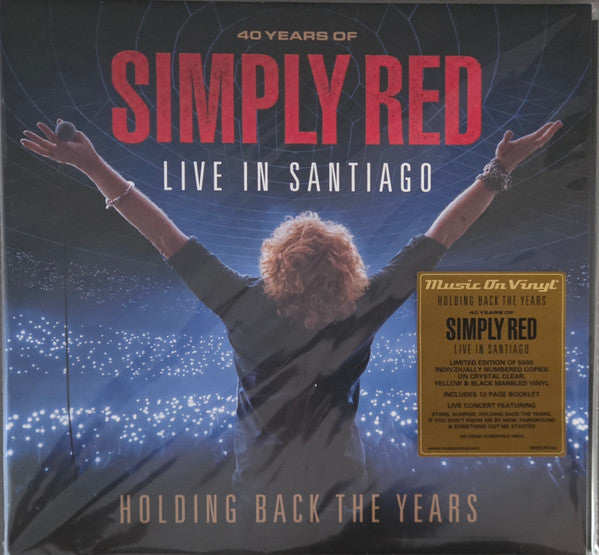 Simply Red – Holding Back the Years: Live in Santiago (3LP/CLEAR/YELLOW & Black Marbled Vinyl/180g/numbered) 🇺🇸