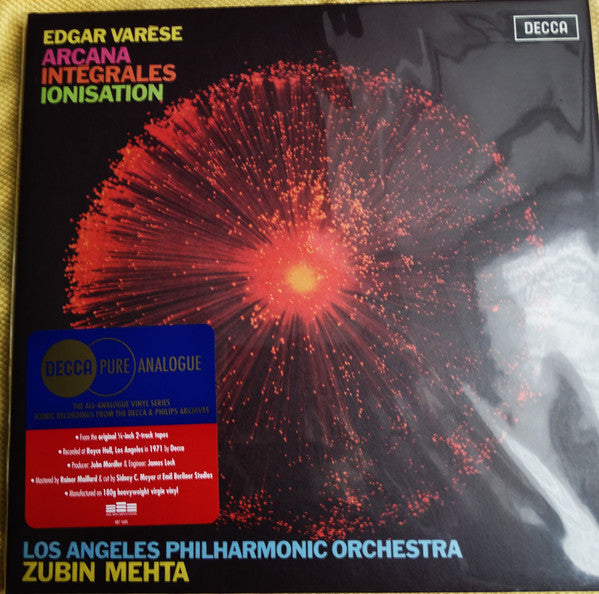 Zubin & los Angeles Philharmonic Mehta – Varese: Arcana; Integrales; Ionisation (180G) 🇺🇸