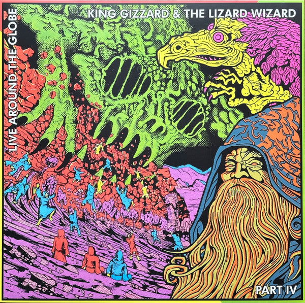 King Gizzard & the Lizard Wizard – Live Around the Globe - Part IV (Transparent Red/Purple Marble Vinyl) 🇺🇸