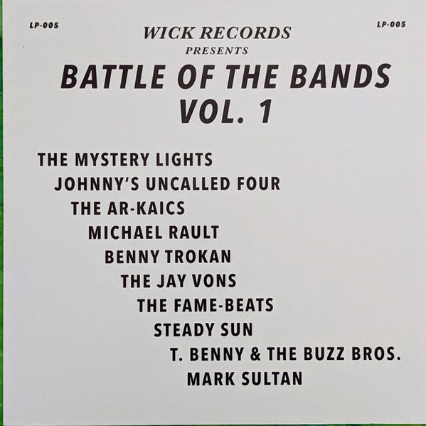 Various Artists – Wick Records Presents Battle of the Bands VOL. 1 (I) 🇺🇸