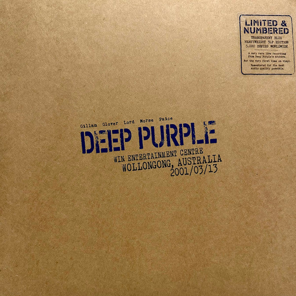 Deep Purple – Live in Wollongong 2001 (3LP/Import) 🇺🇸