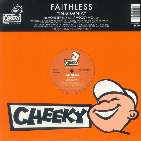 Faithless – Insomnia (Orange Vinyl) 🇺🇸