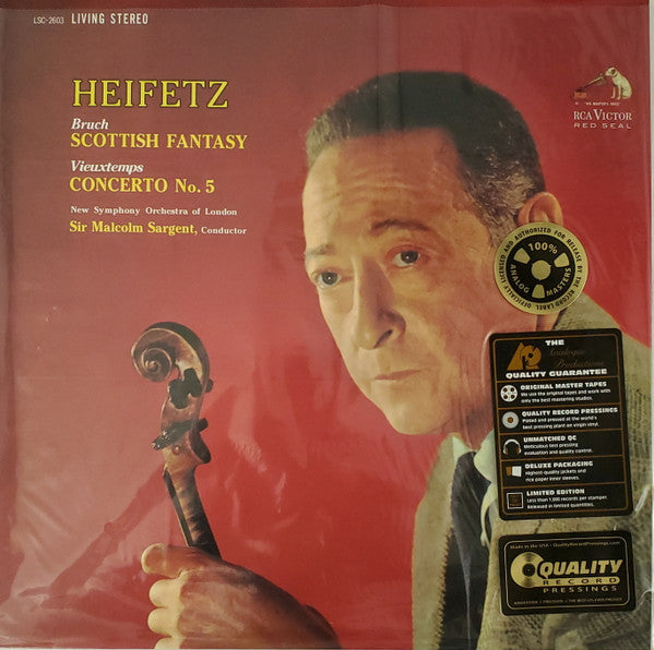 Heifetz; Sir Malcolm Sargent – Bruch: Scottish Fantasy / Vieuxtemps: Concerto No. 5 🇺🇸