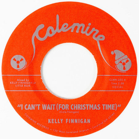 Kelly Finnigan – I Can't Wait (for Christmas Time) / Snowy Night in Ohio (White Snow 7INCH) 🇺🇸