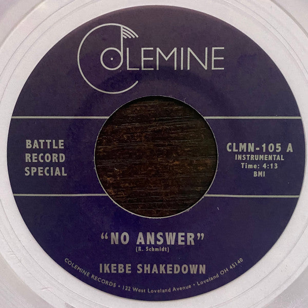Ikebe Shakedown & the Jive Turkeys – No Answer / No Answer (Clear Vinyl) 🇺🇸