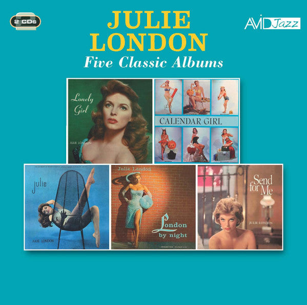 Julie London – Lonely Girl / Calendar Girl / Julie / London by Night / Send for Me [CD Nuevo] 💿 🇺🇸