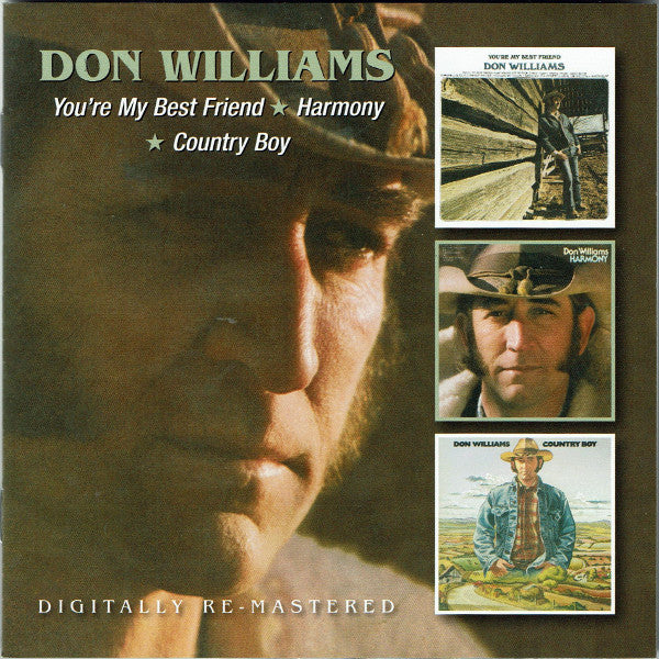 Don Williams – You're My Best Friend / Harmony / Country Boy (Remastered) [CD Nuevo] 💿 🇺🇸
