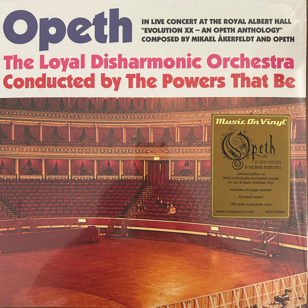 Opeth – In Live Concert at the Royal Albert Hall (Red & Black Marbled Vinyl/4LP/180G/Numbered) 🇺🇸