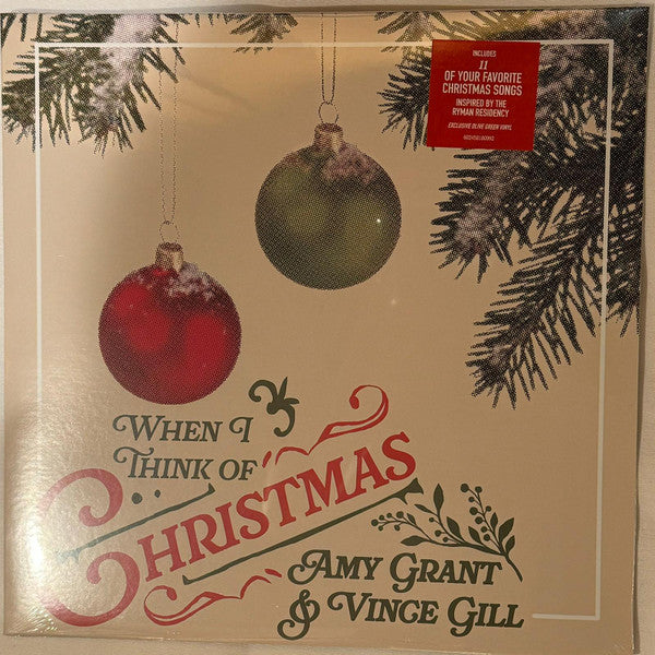 Amy & Vince Gill Grant – When I Think of Christmas (Olive Green Vinyl) 🇺🇸