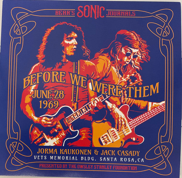 Jorma Kaukonen & Jack Casady – Bear'S Sonic Journals: Before We Were Them (Color Vinyl/2Lp) 🇺🇸