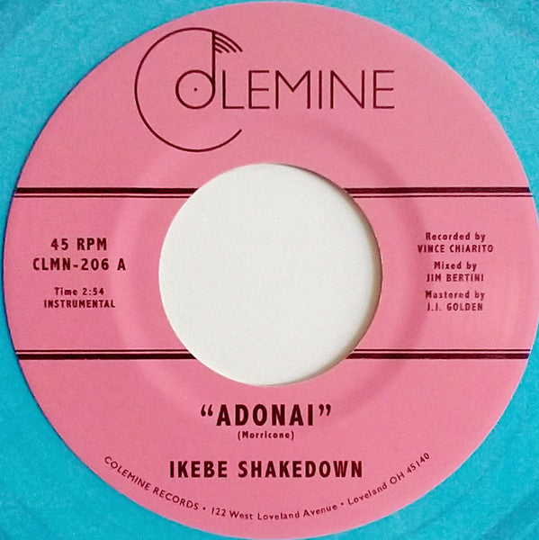 Ikebe Shakedown – Adonai (Transparent Blue 7INCH) 🇺🇸